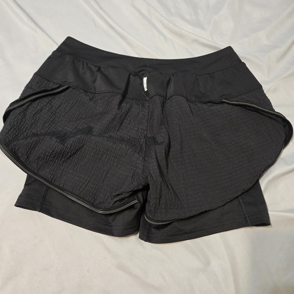 Gymshark Speed 2 In 1 Shorts With Attached Biker Shorts Drawstring Black Small - Picture 6 of 6